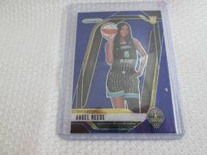 lot 11 image: 2024 Prizm Angel Reese Blue Prizm R...