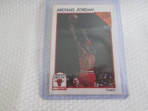 lot 15 image: 1991 Hoops Michael Jordan Card...