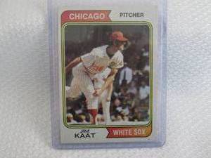lot 16 image: 1974 Topps Jim Kaat Card...