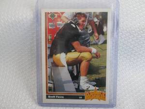 lot 22 image: 1991 Upper Deck Brett Favre Rookie ...