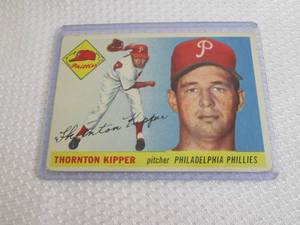 lot 55 image: 1955 Topps Thornton Kipper Card...
