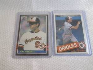 lot 56 image: 1985 Topps & Donruss Cal Ripken Car...