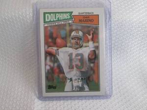 lot 62 image: 1987 Topps Dan Marino Card...