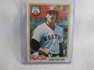 lot 90 image: 1978 Topps Carlton Fisk Card ...