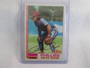 1982 Topps Pete Rose Card...