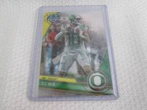 lot 94 image: 2023 Bowman U Bo Nix Rookie Card...