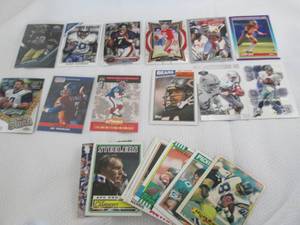 Assorted NFL Hall Of Famers Cards...