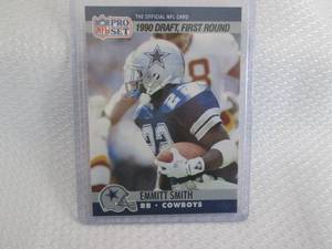 lot 114 image: 1990 Pro Set Emmitt Smith Rookie Ca...