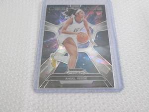 lot 115 image: 2024 Prizm Angel Reese Silver Prizm...