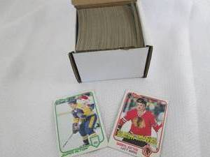 lot 120 image: Box Of 1981-82 Topps Hockey Cards...