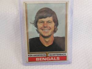 lot 130 image: 1974 Topps Ken Anderson Card...
