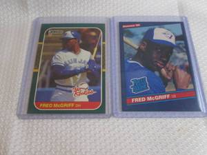 lot 140 image: 1986 & 1987 Donruss Fred McGriff Ro...