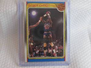 lot 145 image: 1988-89 Fleer Patrick Ewing All Sta...