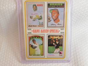 lot 169 image: 1974 Topps Hank Aaron Card...