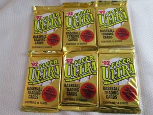 lot 178 image: 6-1992 Fleer Ultra Baseball Series ...
