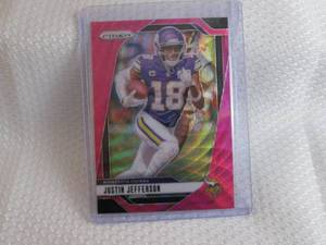 lot 183 image: 2024 Prizm Justin Jefferson Pink Pr...