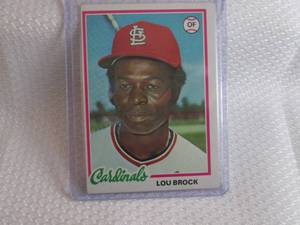 lot 190 image: 1978 Topps Lou Brock Card...