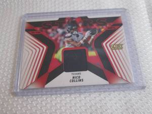 lot 192 image: 2025 Score Nico Collins Patch Card...