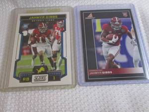 lot 211 image: 2023 Jahmyr Gibbs Score & Pinncle  ...