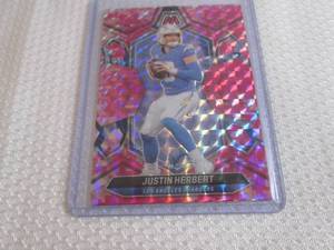 lot 213 image: 2024 Mosaic Justin Herbert Pink Pri...