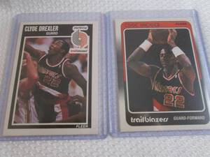 lot 217 image: 1988-90 Fleer Clyde Drexler Cards...
