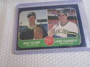 lot 224 image: 1986 Fleer Jose Canseco Rookie Card...