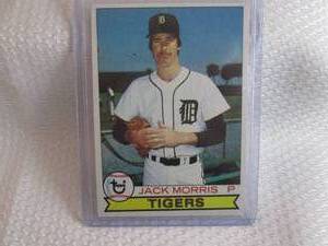 lot 244 image: 1979 Topps Jack Morris Card...
