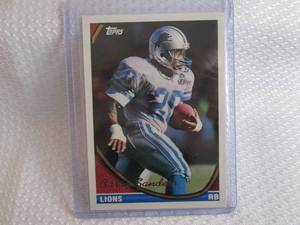 lot 257 image: 1993 Topps Barry Sanders Gold Card...