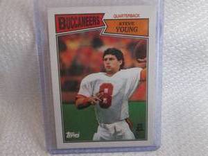 lot 258 image: 1987 Topps Steve Young Card...