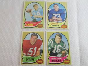 lot 260 image: 1970 Topps Football Cards...