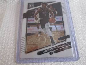 lot 262 image: 2021-22 Optic Anthony Edwards Card...