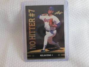 lot 268 image: 1991 Leaf Nolan Ryan Gold Moments C...