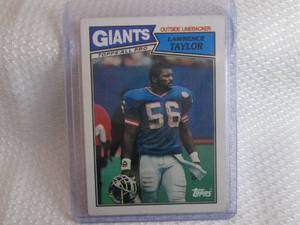 lot 273 image: 1987 Topps Lawrence Taylor Card...