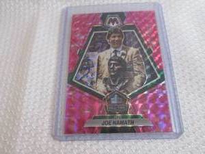 lot 276 image: 2024 Mosaic Joe Namath Pink Prizm C...