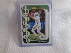 lot 277 image: 2024 Score  J.J. McCarthy Rookie Ca...