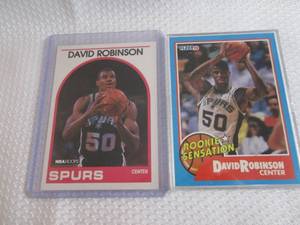 lot 281 image: 1990 Fleer & Hoops David Robinson R...