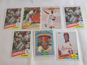 lot 319 image: Bob Gibson Cards...