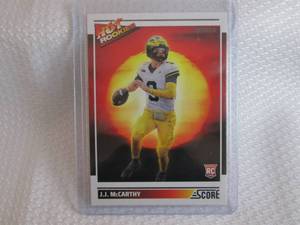 lot 322 image: 2024 Score J.J. McCarthy Hot Rookie...