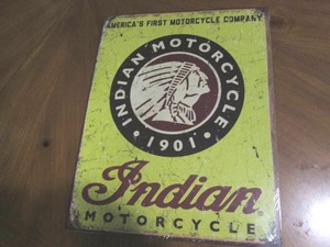 lot 500 image: Indian Motorcycles metal sign
