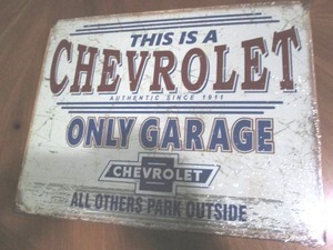 lot 514 image: Chevrolet metal sign
