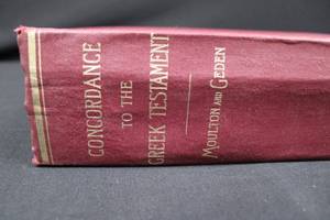 lot 69 image: Concordance to the Greek Testament - Moulton & Geden