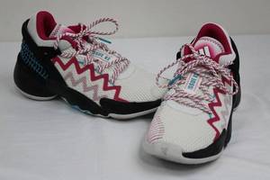 lot 104 image: Adidas Marvel Issue Womens Sneakers - WhitePinkTeal Size 5.5