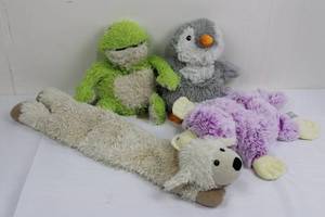 lot 143 image: Warmies Microwavable Plush Animals - Set of 4