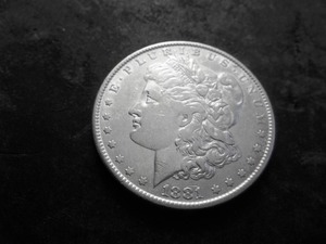 lot 8 image: 1881 Morgan Silver Dollar