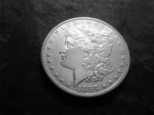 lot 23 image: 1897 S Morgan Silver Dollar