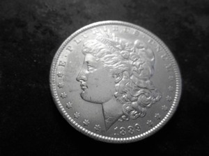 lot 15 image: 1889 Morgan Silver Dollar