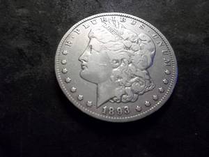 lot 19B image: 1893 O Morgan Silver Dollar