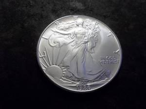 lot 38 image: 1986 American Silver Eagle MS