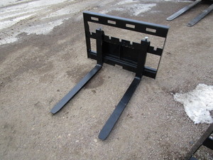 lot 55 image: ZJG Equipment Mini Skid Steer Pallet Forks