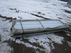 lot 78 image: 100 Sheets 3x10 Corrugated Steel White Color